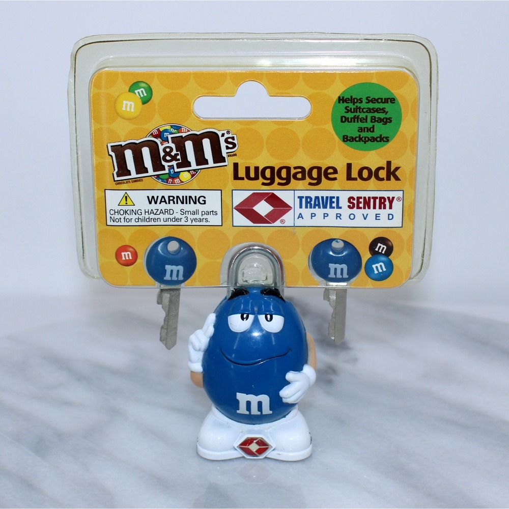 M&M's Blue Character Luggage Lock TSA Approved Travel Sentry MR3901BL NEW